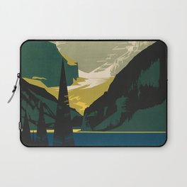 Lovely Lake Louise vintage travel ad Laptop Sleeve