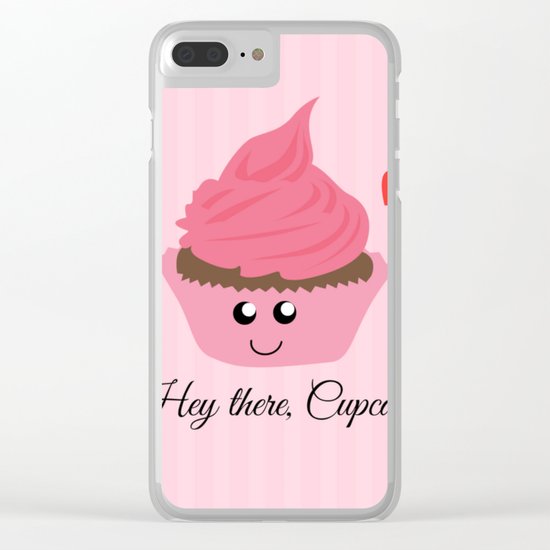 Hey there, Cupcake (Valentine's Day Gifts / Girlfriend Valentine Gift) Clear iPhone Case