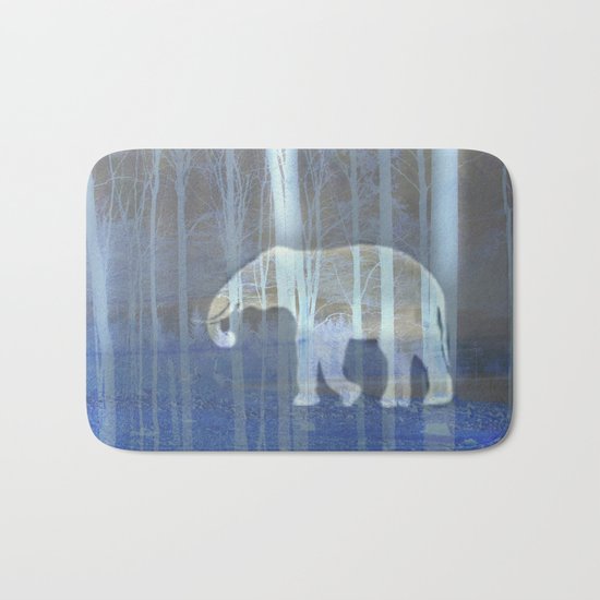Moonlight with elephant Bath Mat
