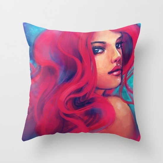 Daughter of Triton Throw Pillow