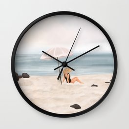 Beach Morning II Wall Clock
