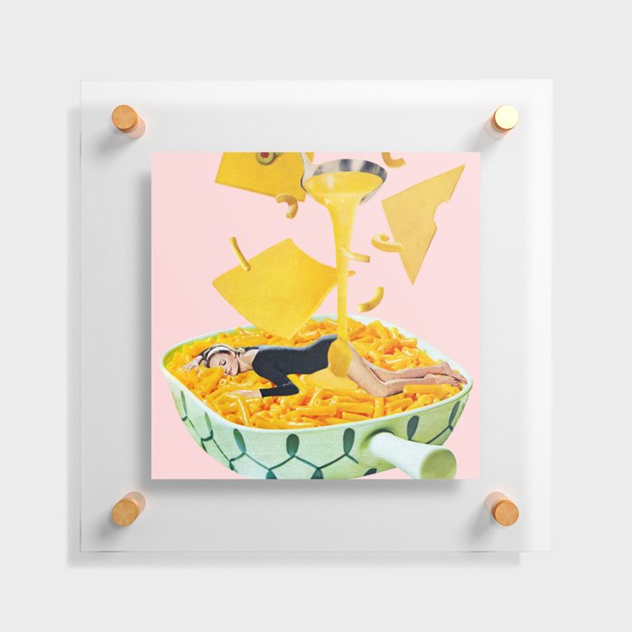 Cheese Dreams (Pink) Floating Acrylic Print