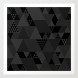 Dark Geometric Art Print