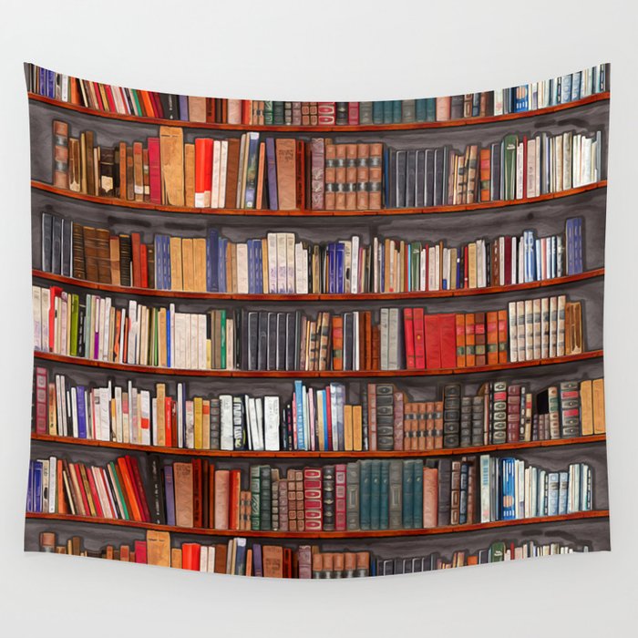 Bookcase tapestry sales