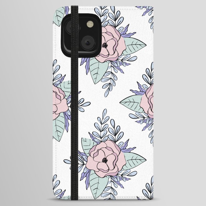 magnolia flower iPhone Wallet Case