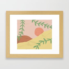 Sunrise Vines Framed Art Print
