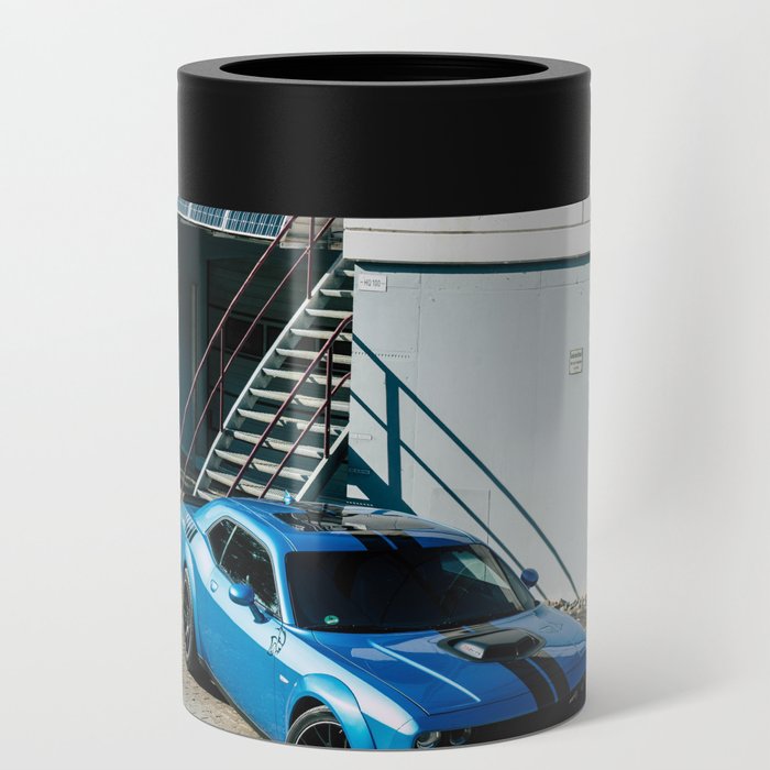 B5 Blue Challenger Demon SRT American Classic Muscle car automobiles transporation color photograph / photograph vintage poster posters Can Cooler