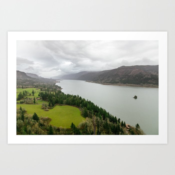 Beautiful Pacific Northwest Landscape In Washougal Washington Art Print By Chee