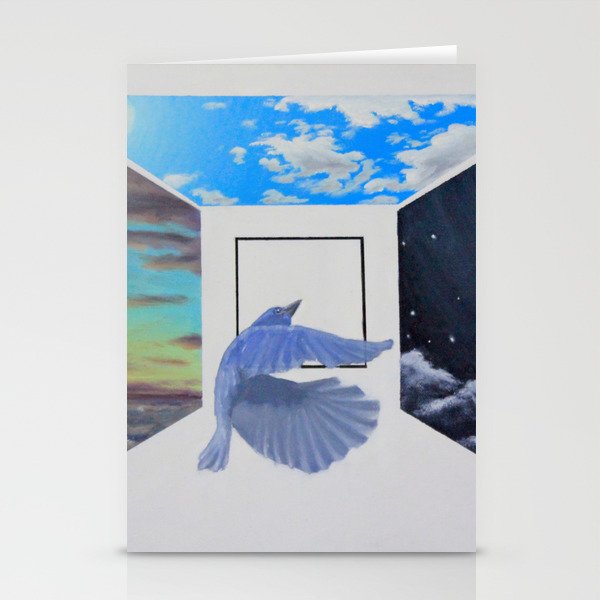 A Brief Encounter With a Blue Bird Stationery Cards