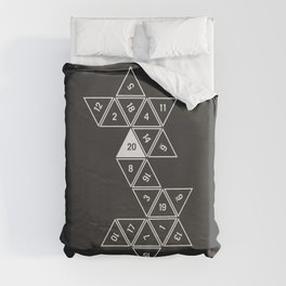 Unrolled D20 Duvet Cover