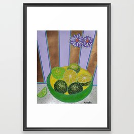 Refreshing limes Framed Art Print