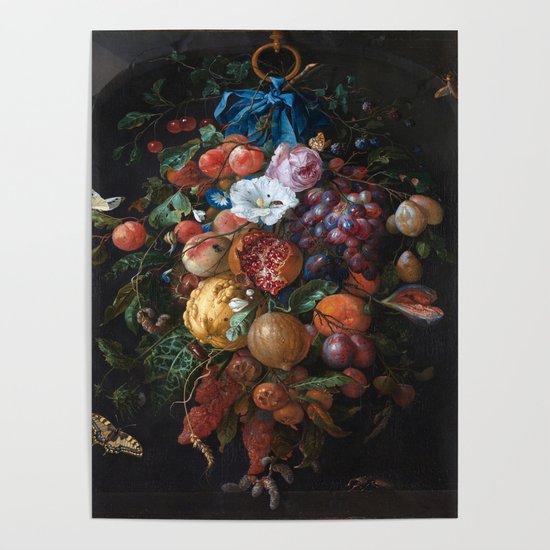 Digital Printable. Digital illustration of Pomegranate Digital Download Prints Modern Art Print
