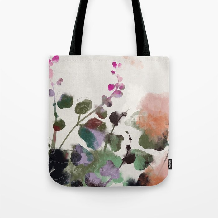 floral abstract summer autumn Tote Bag