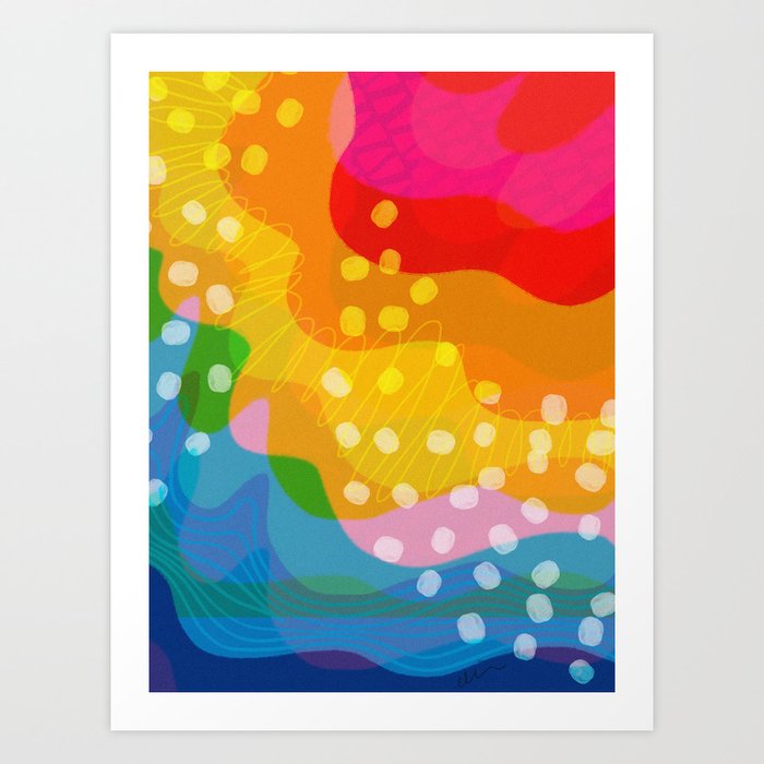 "Climate Chaos" Abstract Art Print