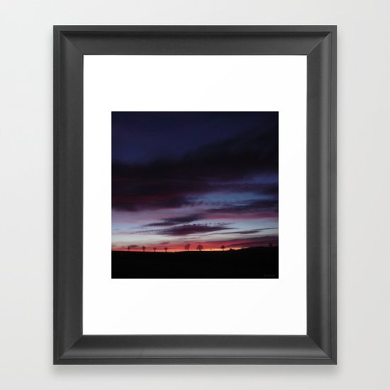 Horizon Line Framed Art Print