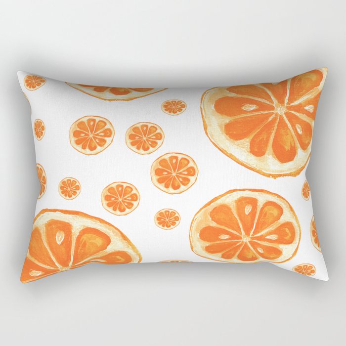Orange You Happy Rectangular Pillow