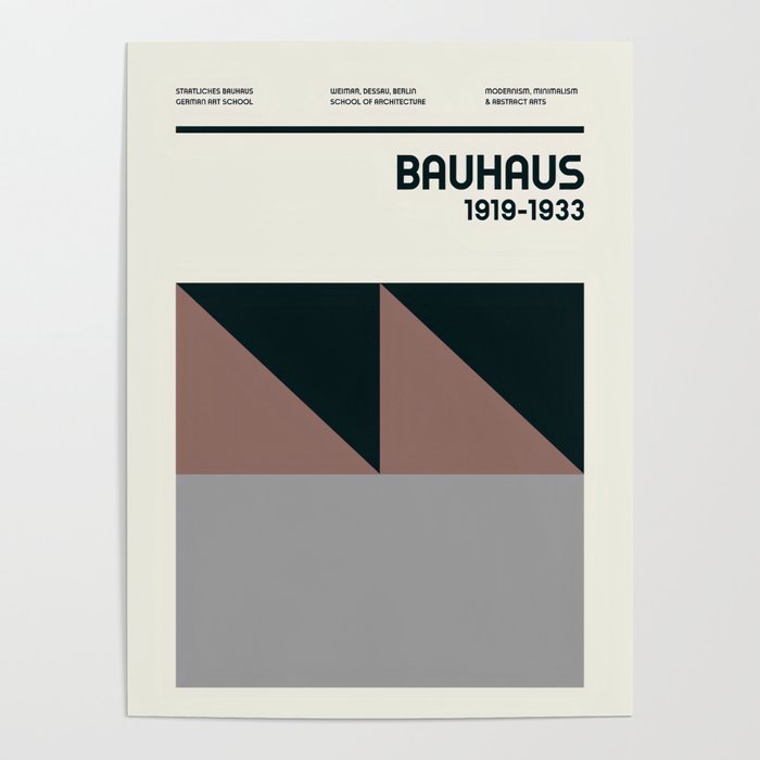 Bauhaus Vintage Poster Poster