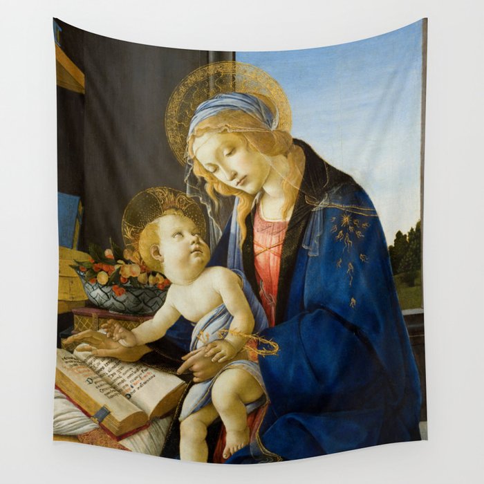 Sandro Botticelli - The Virgin and Child, 1480 Wall Tapestry