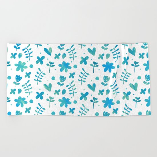 Colorful Lovely Pattern IX Beach Towel