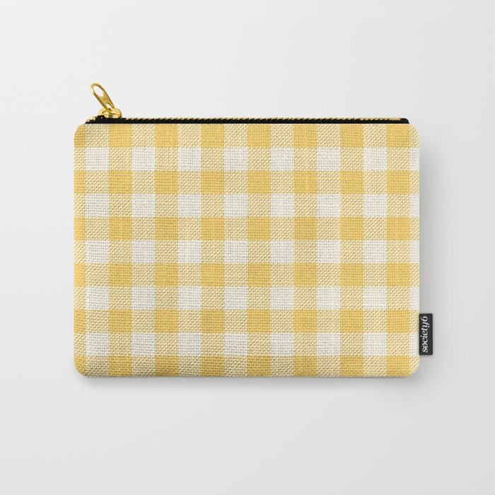 gingham_yellow and cream Carry-All Pouch