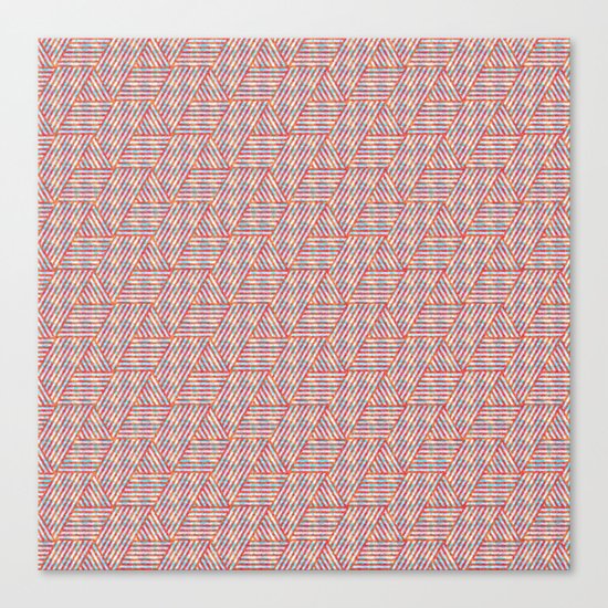 Seamless Colorful Geometric Pattern Canvas Print