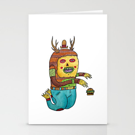 Burger time. Stationery Cards