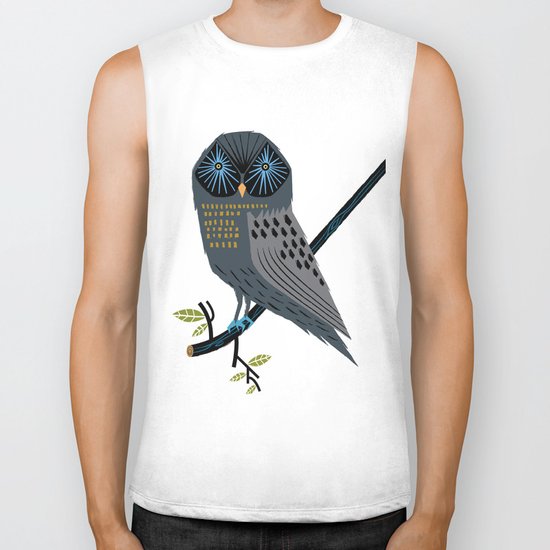 The Perching Owl Biker Tank