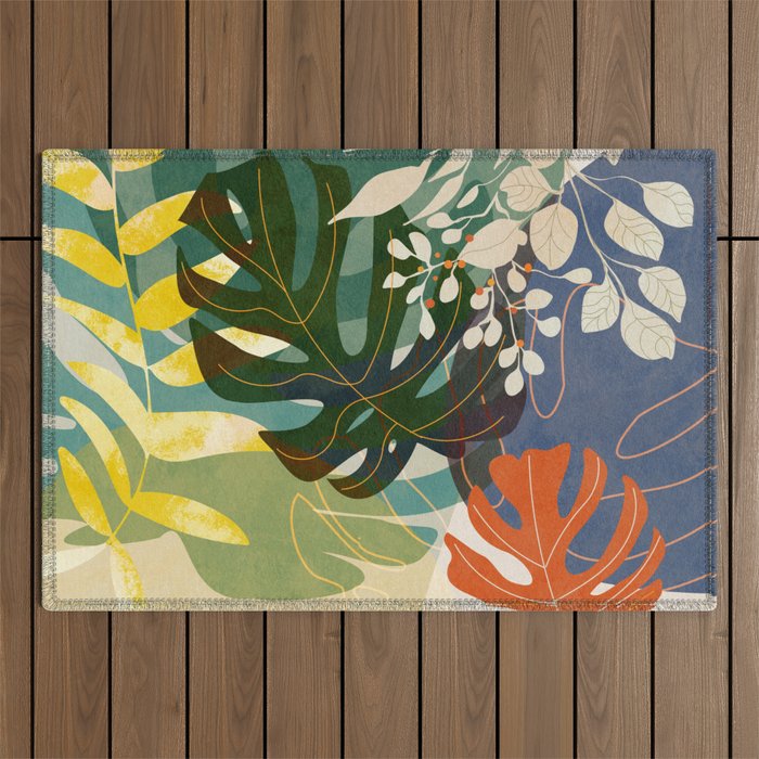 Leaves tropical Outdoor Rug