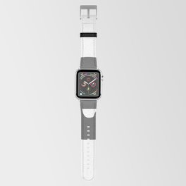 e (Grey & White Letter) Apple Watch Band