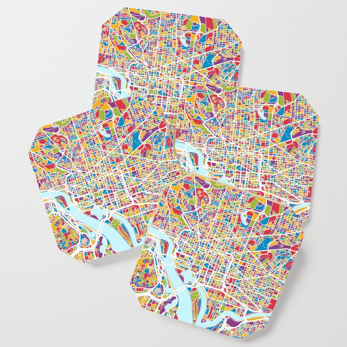 Washington DC Street Map Coaster