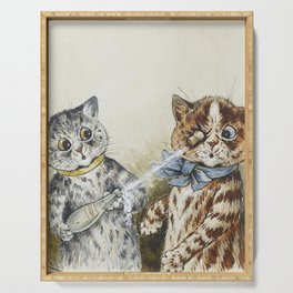 Pop! Eccentric Cats of Louis Wain Art Prints Serving Tray