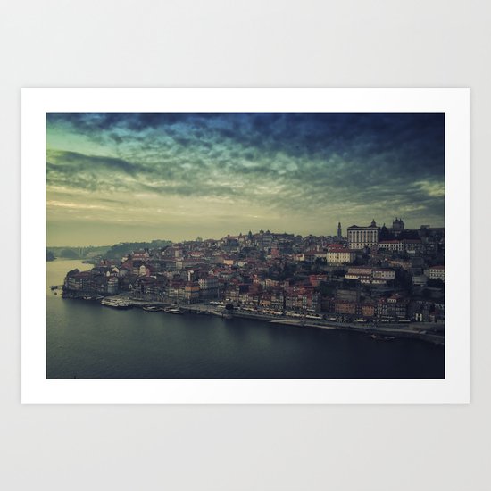 Porto, Portugal. From the top of the bridge. Art Print