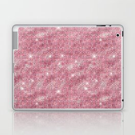 Pink Diamond Studded Glam Pattern Laptop Skin