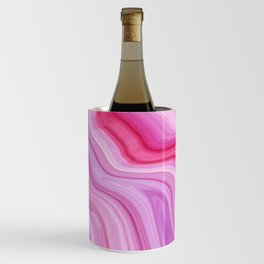 Purple & Pink Watercolor Marble Wine Chiller