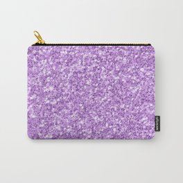 Purple Glitter Carry-All Pouch