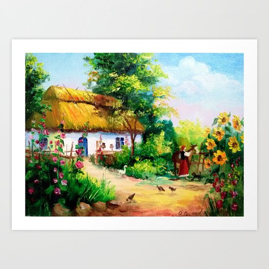Village house Art Print
