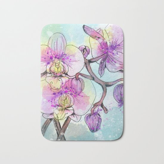 Orchids 05 Bath Mat