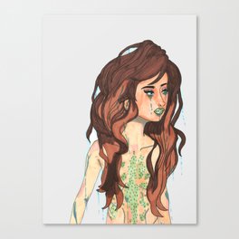 Mermaid Girl Canvas Print
