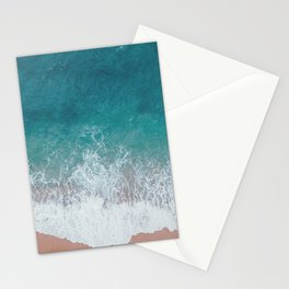 Turquoise Blue Ocean Surf Stationery Card