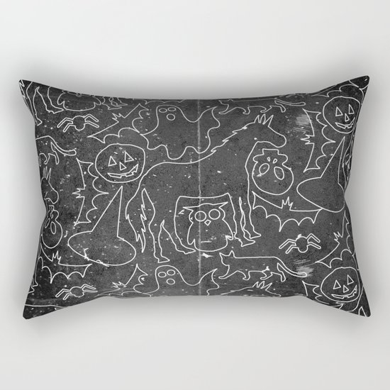 Halloween Spook Unicorn V02 Rectangular Pillow