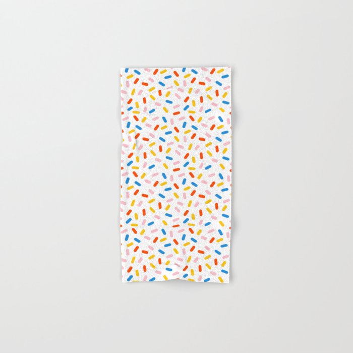 Livin' It - abstract pattern minimal modern primary colors pantone gender neutral retro throwback Hand & Bath Towel