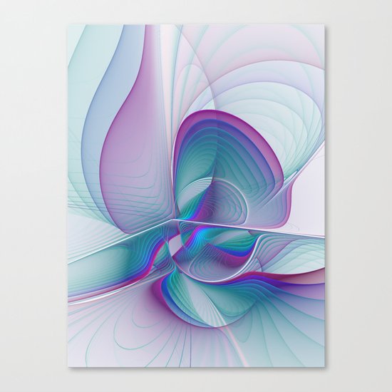 Colorful Beauty, Abstract Fractal Art Canvas Print