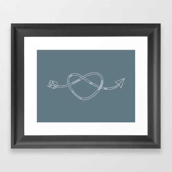 The Heart & The Arrow Framed Art Print