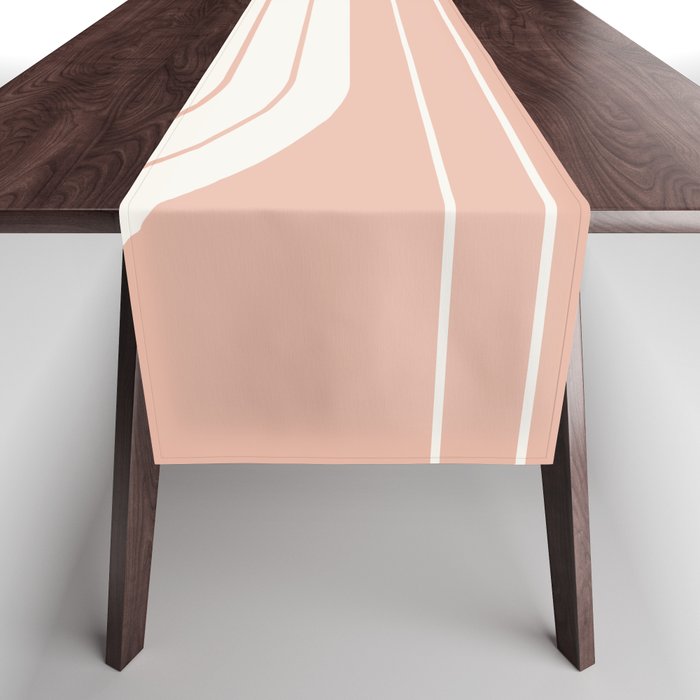 Two Tone Line Curvature LXXI Table Runner