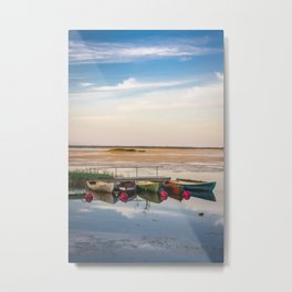 Seascape Metal Print | Sunset, Boat, Color, Estii, Haapslau, Nature, Digital, Seascape, Estonia, Photo 