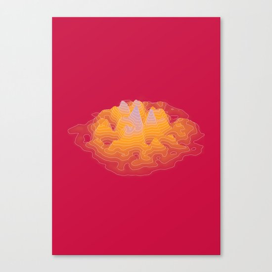 geography for the waiting unknown b Canvas Print