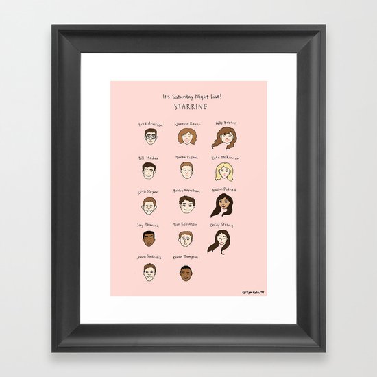 Cutie Pies of SNL Framed Art Print