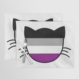 Asexual Flag Cat Placemat