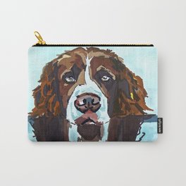 Swimming Dog Portrait Carry-All Pouch