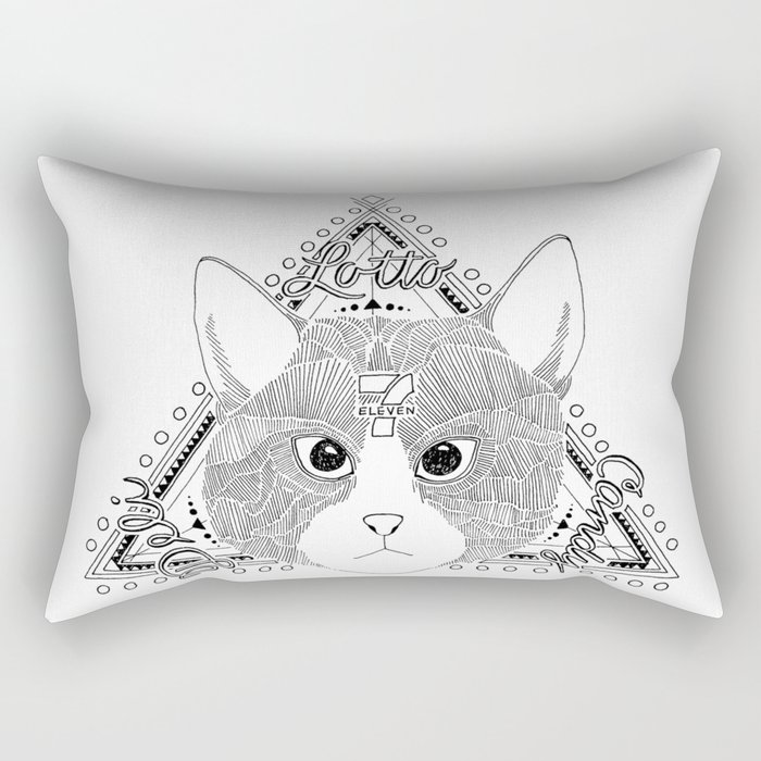 Bodega Cat Spirit Animal Rectangular Pillow